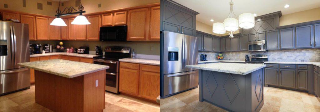 Cabinet Refacing Vs Painting Which, Cost Of Refacing Cabinets Vs Replacing