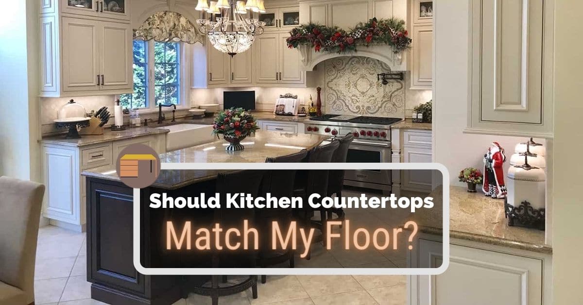 Kitchen Countertops Match My Floor, Can You Use Vinyl Plank Flooring For Countertops