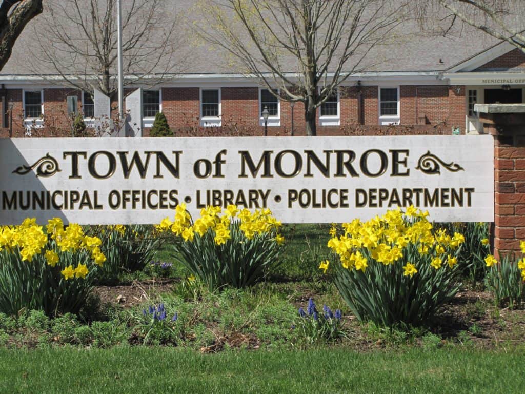 Monroe CT Municipal Town Sign