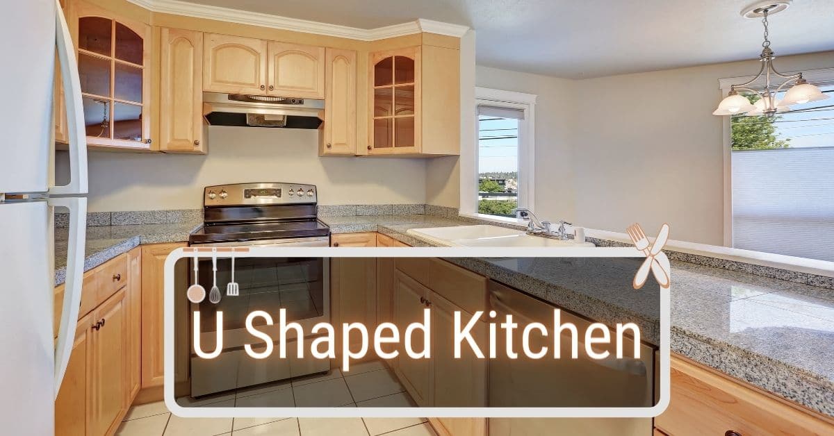 U Shaped Kitchen Layout Infinity, Island In Small U Shaped Kitchen