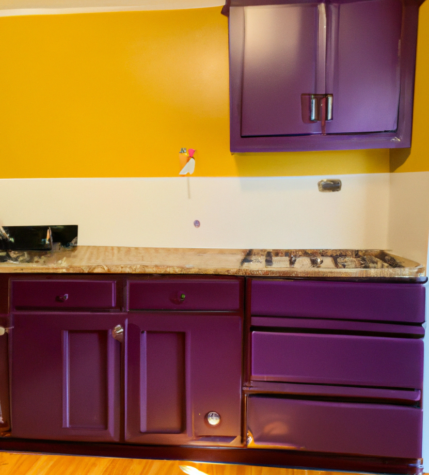 bold color paint in kitchen