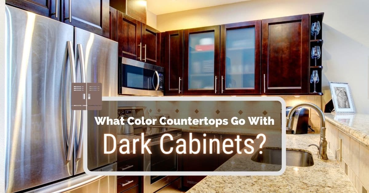 What Color Countertops Go With Dark, Kitchen Backsplash With White Countertops And Dark Cabinets