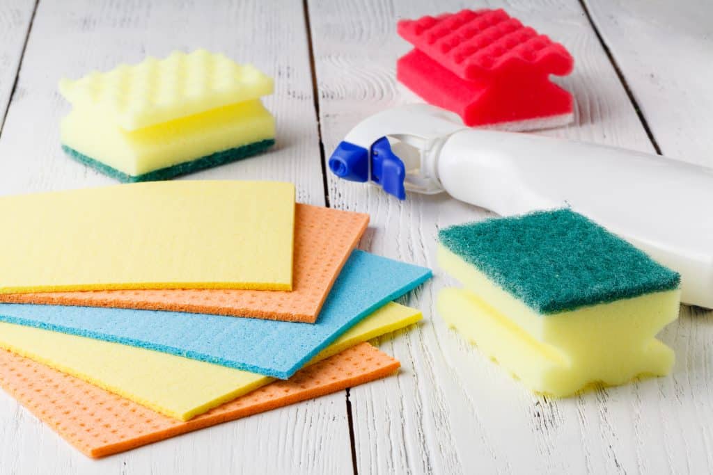 Cleaning supplies for countertops