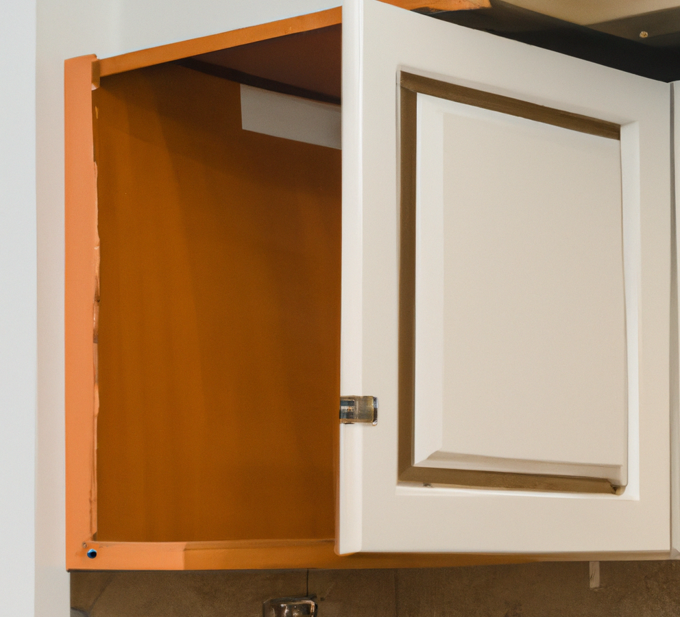 removing cabinet frame of kitchen