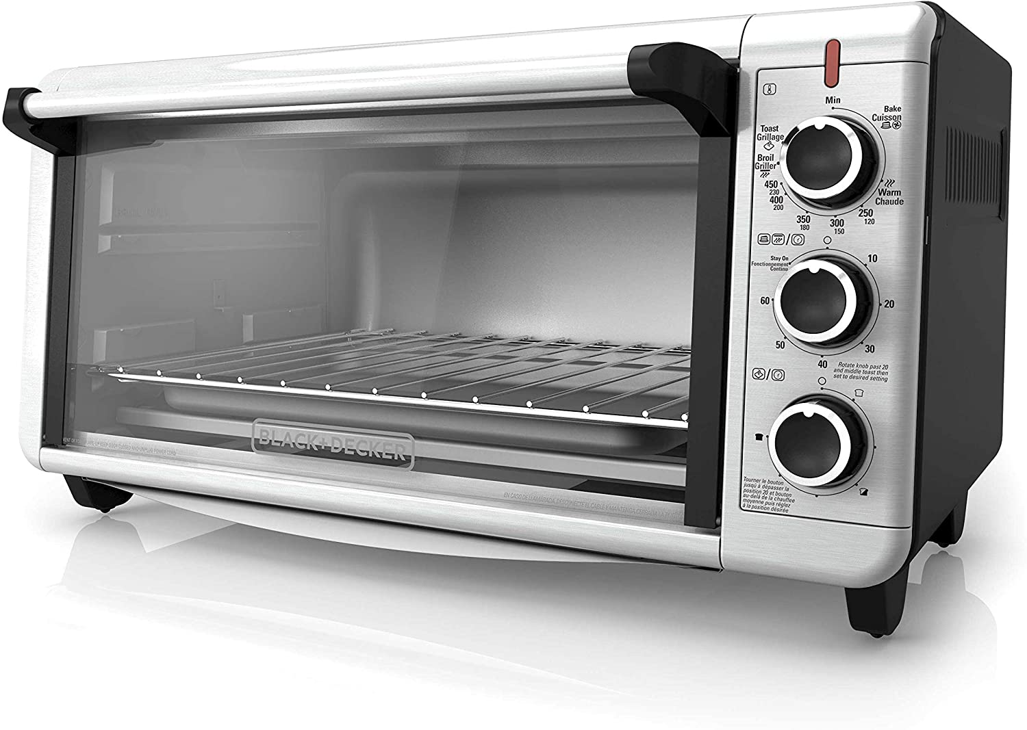 BLACK+DECKER TO3240XSBD Convection Countertop Toaster Oven