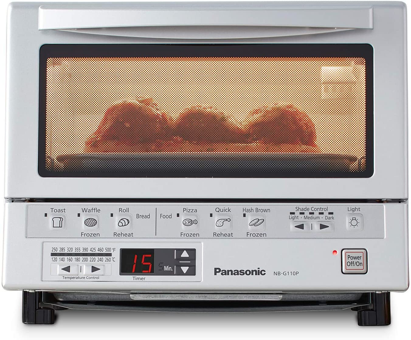 Panasonic FlashXpress NBG110P Compact Toaster Oven with Double Infrared Heating