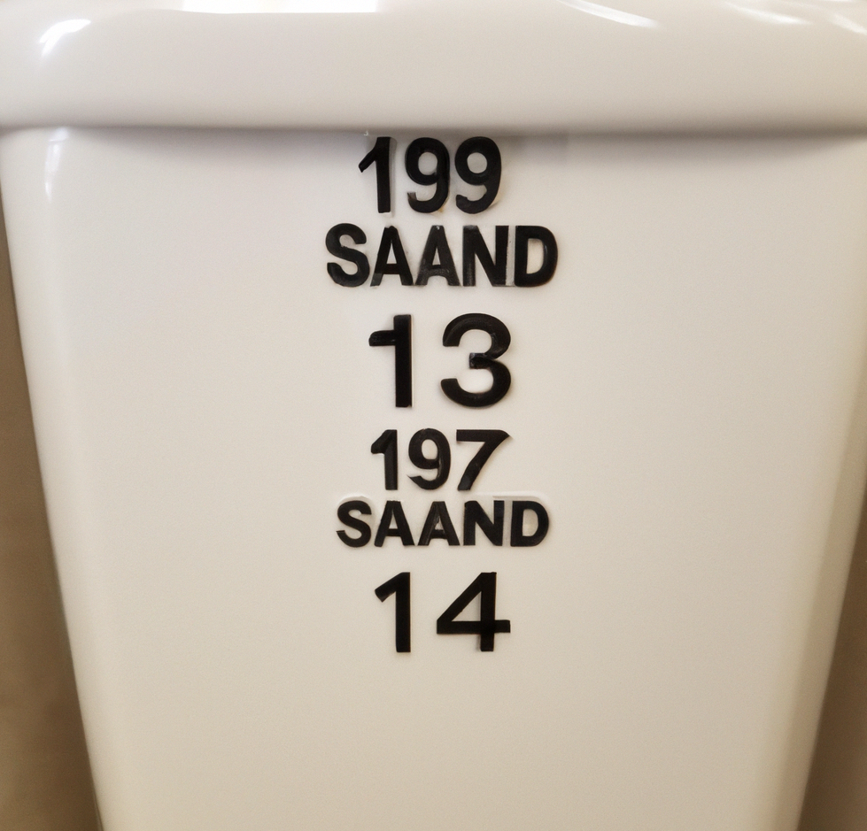 American Standard Model Numbers on toilet