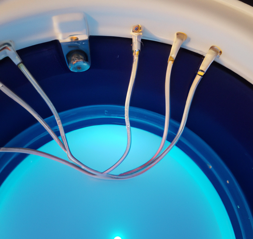hot tub with wiring