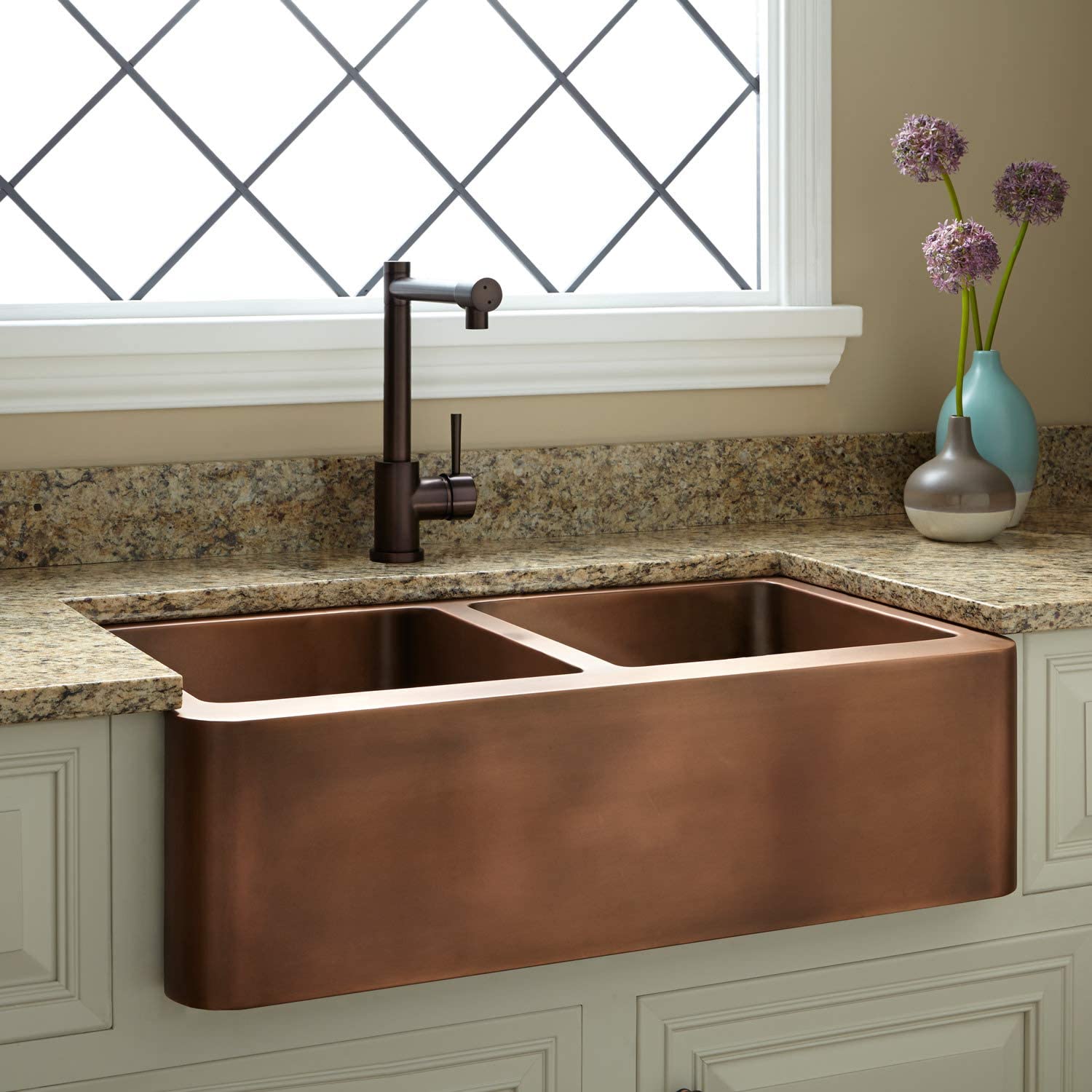 Signature Hardware Copper Undermount Kitchen Sink