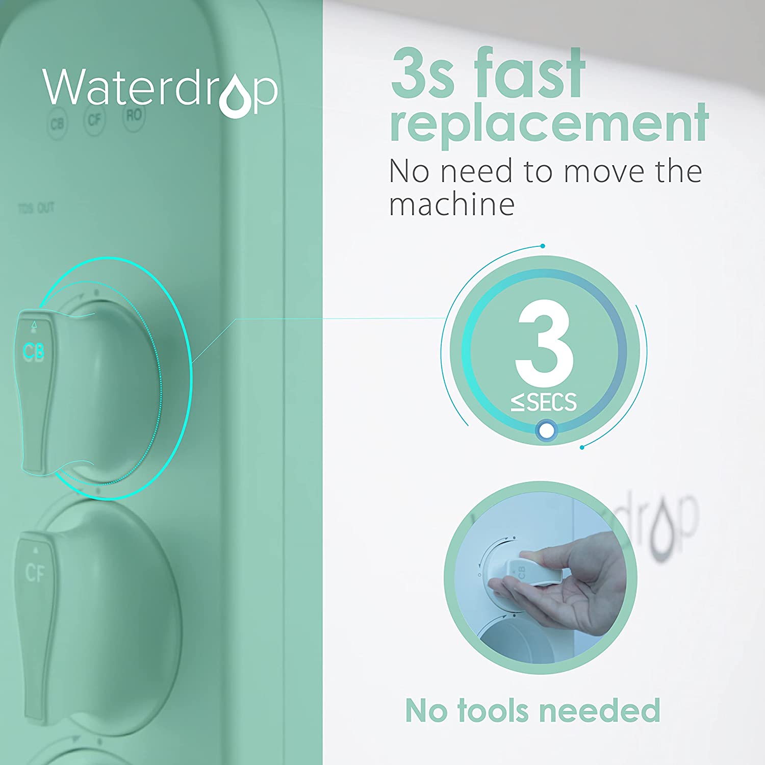 Waterdrop WD-G3-W Under Sink RO System