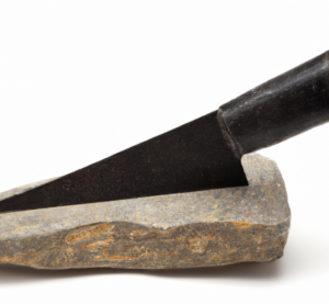 stone holder to sharpen knife