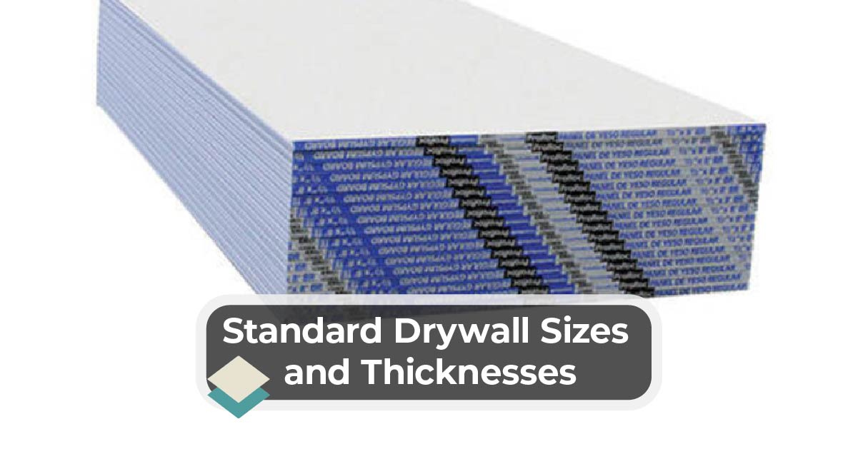 Standard Drywall Sizes And Thicknesses Kitchen Infinity - What Are The Sizes Of Drywall