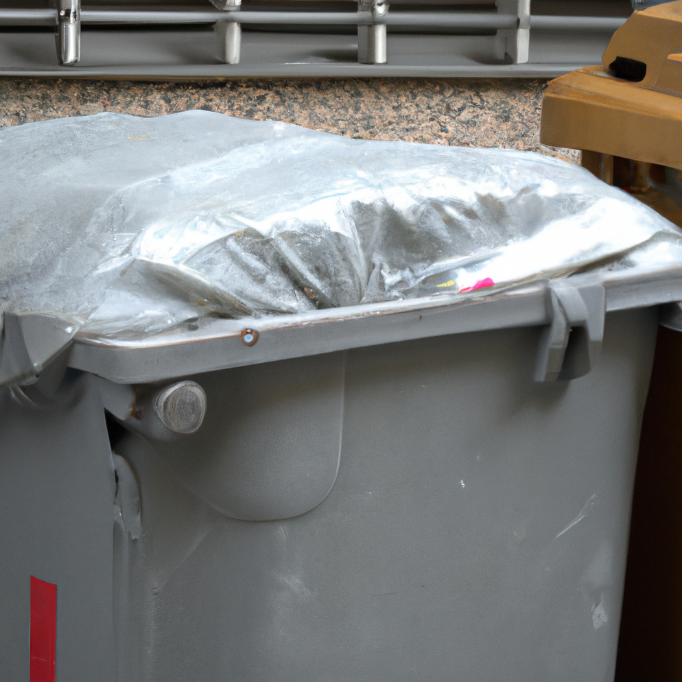 garbage containers are tightly sealed