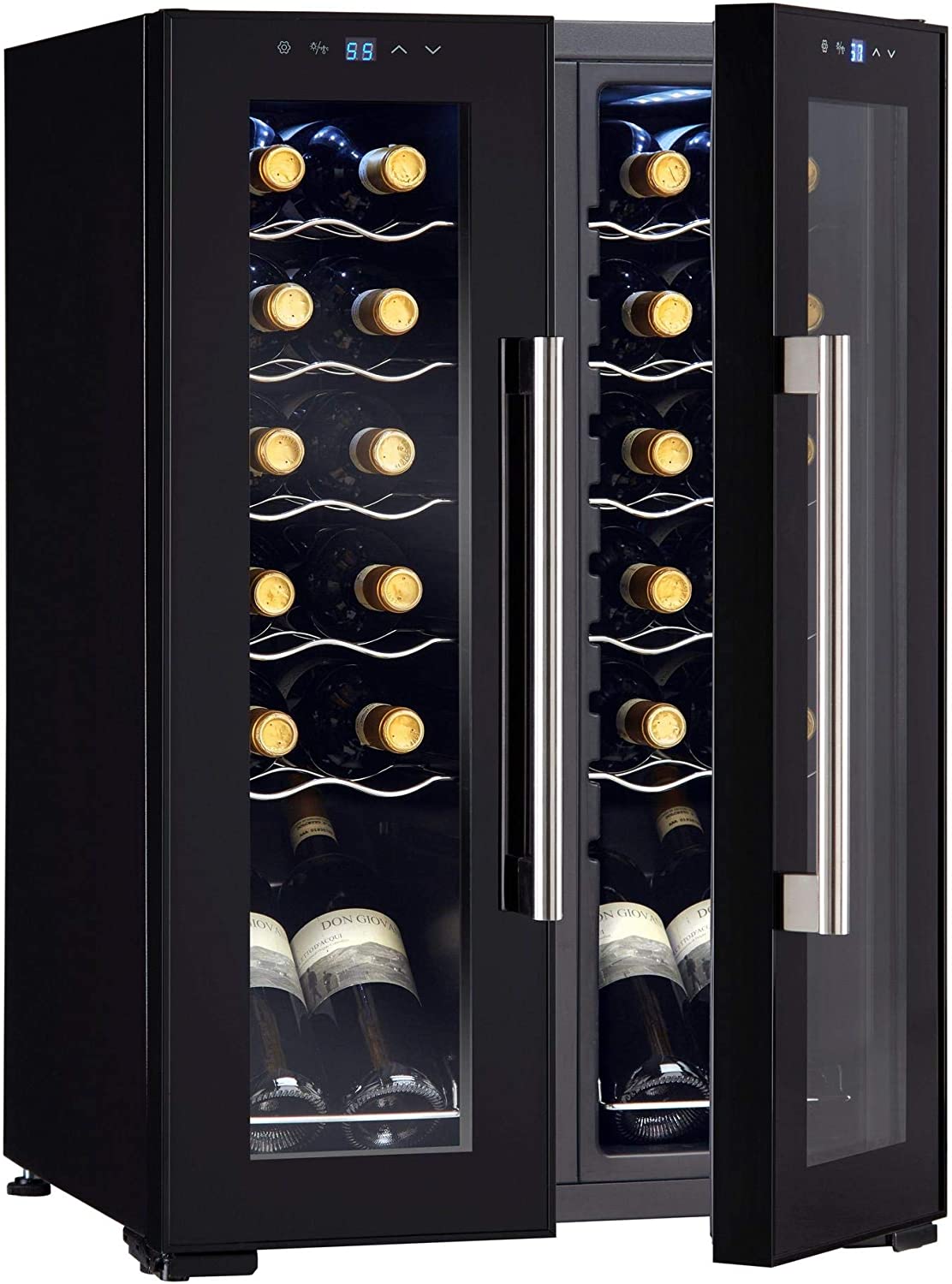 Wine Enthusiast 24-Bottle French Door Dual-Zone Compressor Wine Cooler (Best Value)