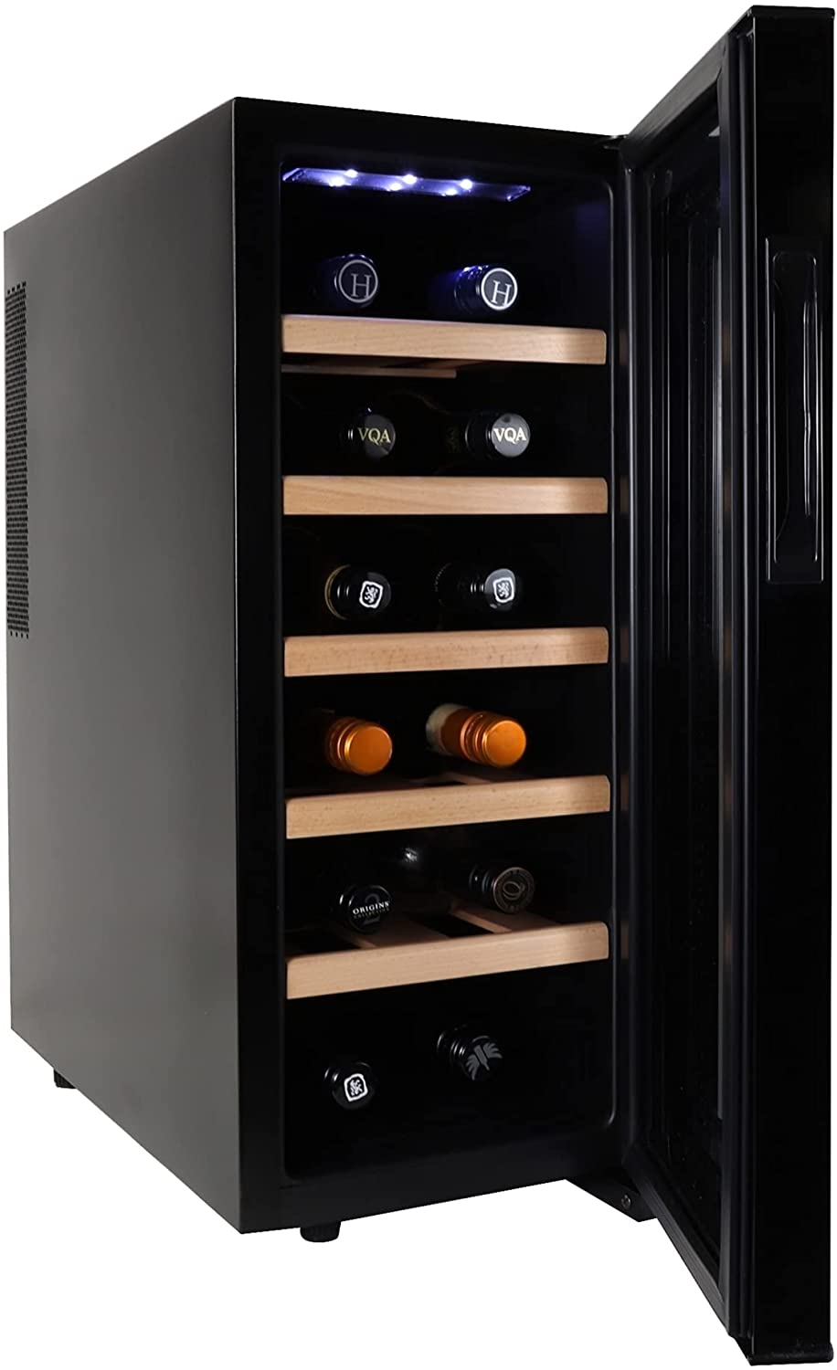 Koolatron WC12-35D 12 Bottle Capacity Thermoelectric Wine Cooler (Best Single Zone 12-Bottle Thermoelectric Wine Cooler)