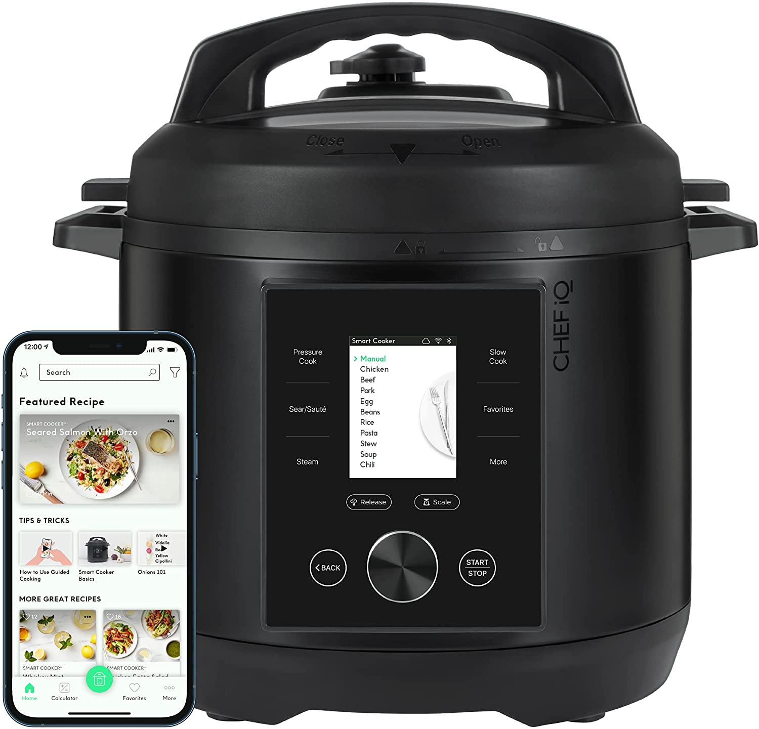 Chef IQ 6qt Multi-Function Smart Pressure Cooker with Built-in Scale