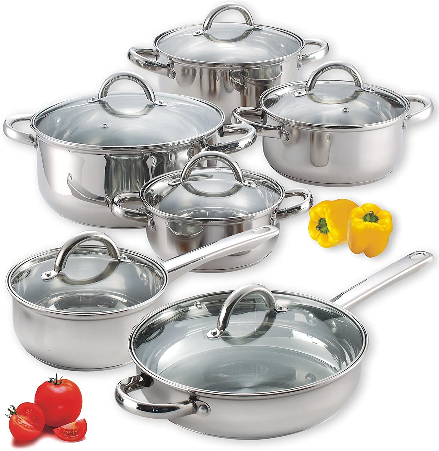 Cook-N-Home-12-Piece-Stainless-Steel-Set