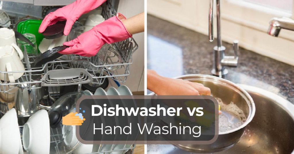 Comparison between dishwasher and hand washing 
