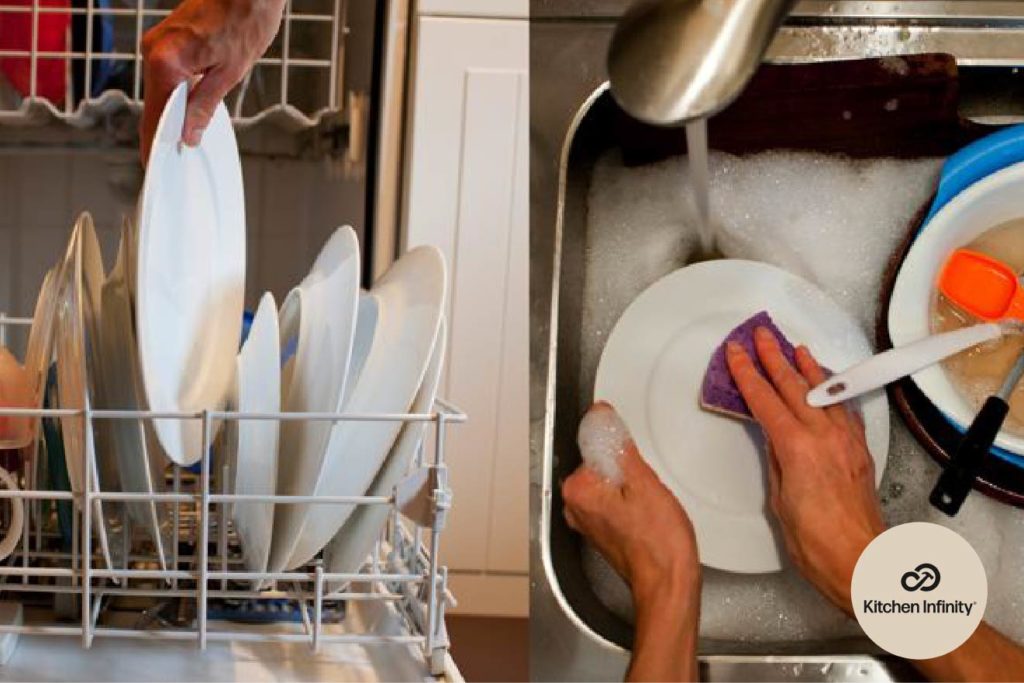 Dishwasher and hand washing comparison