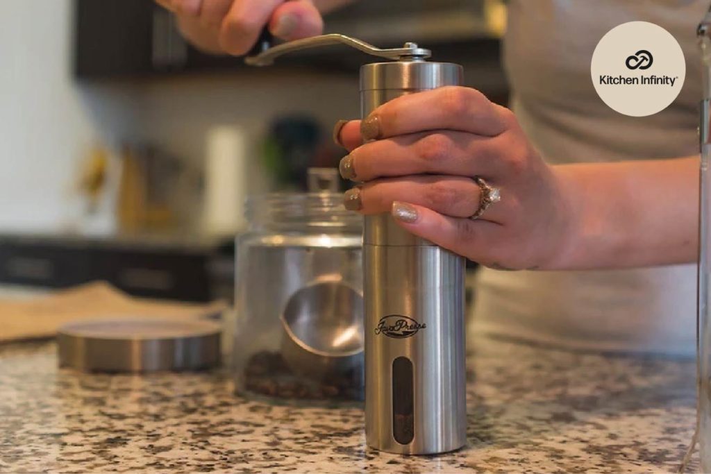 Clean a coffee grinder
