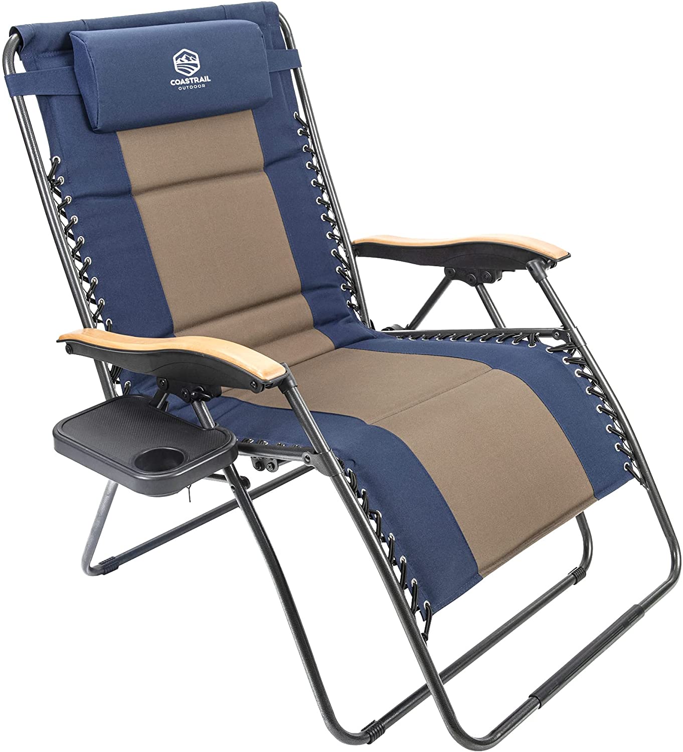 Coastrail Outdoor Zero Gravity Chair Wood Armrest