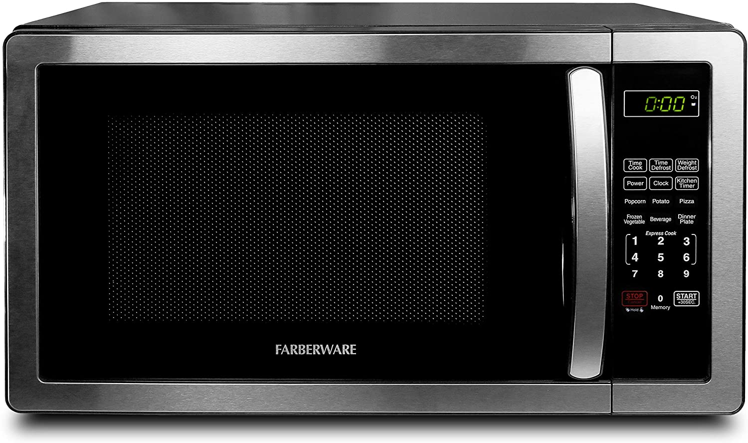 Farberware 1.1 Cu. Ft. Stainless Steel Countertop Microwave