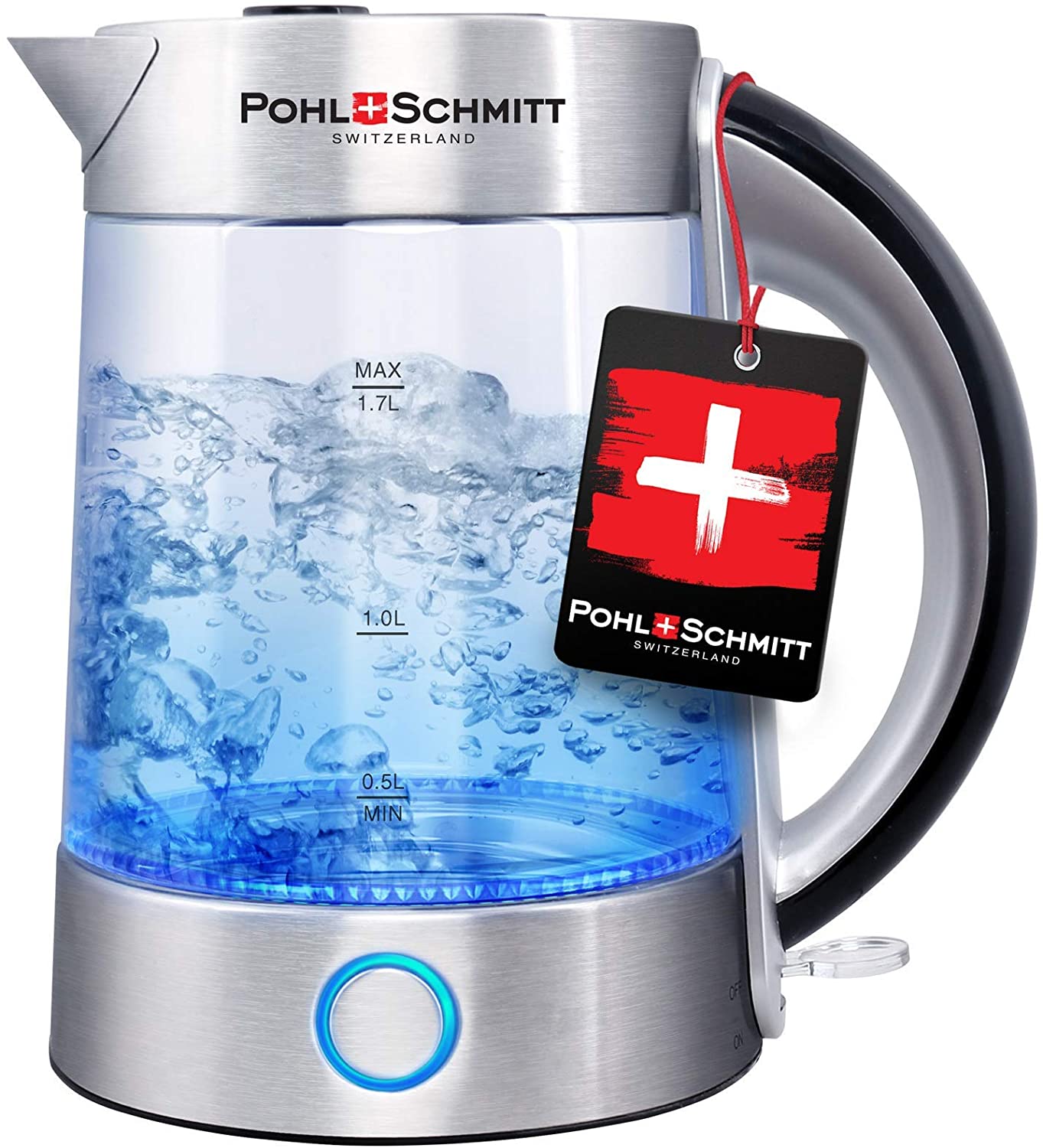 Pohl Schmitt 1.7L Glass Electric Kettle