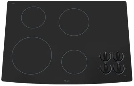 Whirlpool 30-inch Electric Ceramic Glass Cooktop with Dual Radiant Element