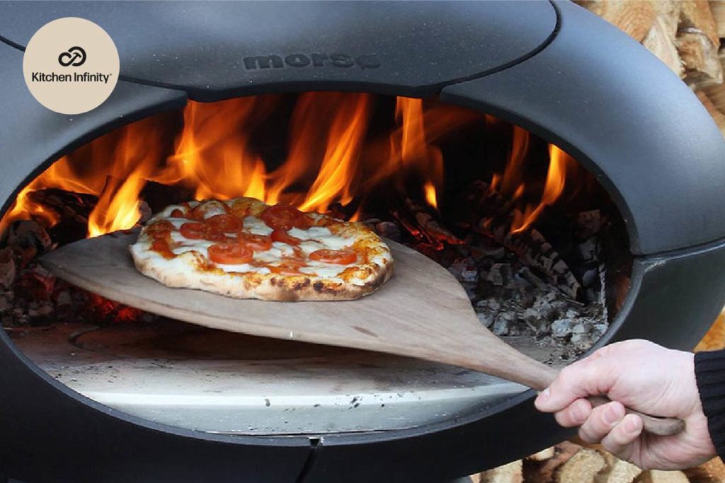 using an outdoor pizza oven