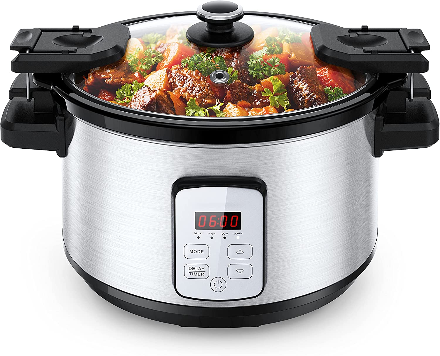 Leuwd 5.3 QT Programmable Stainless Oval Multi-cooker 