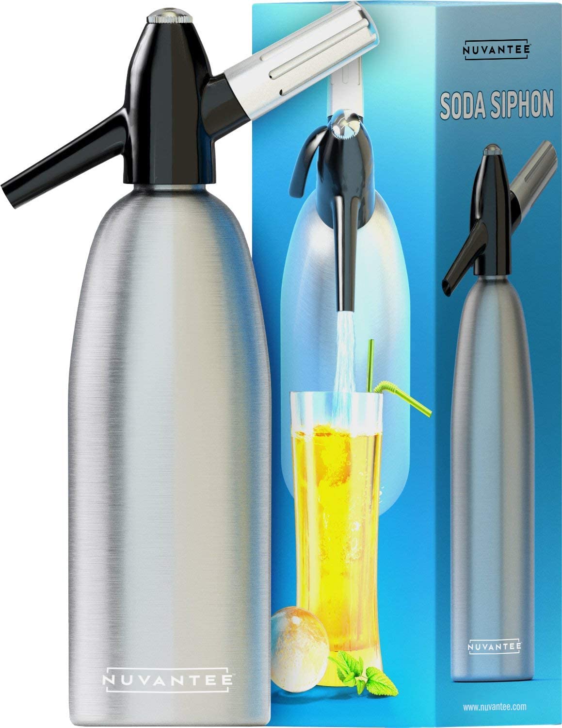 Nuvantee Soda Siphon - Ultimate sparkling Soda Maker