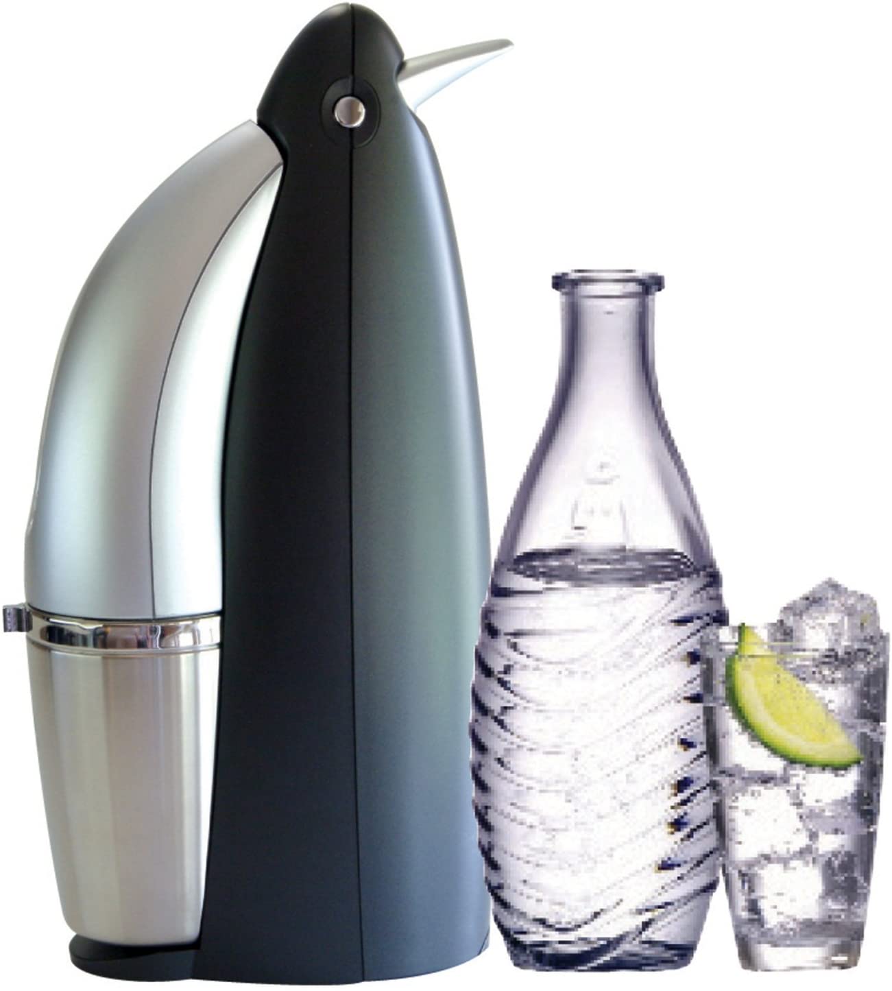 SodaStream Penguin Earth Friendly Glass Carafe Soda Maker