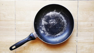 How to fix scratched non stick pan
