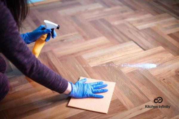 how to remove old urine stains from vinyl flooring
