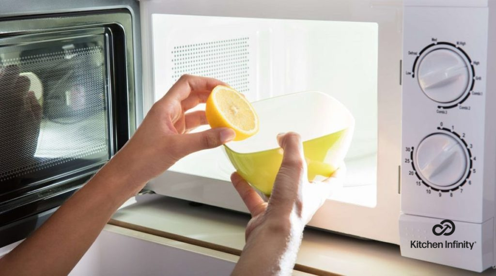 how to remove burn stains from microwave