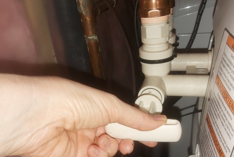 Turning off water softener