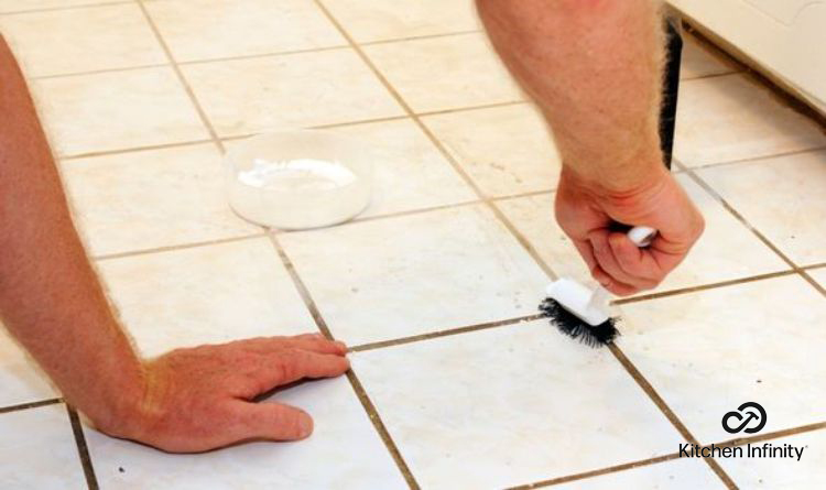 how to remove grout stains