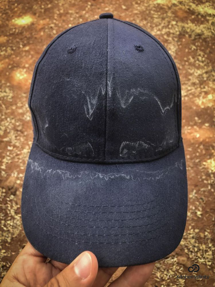 how to remove sweat stains from hat