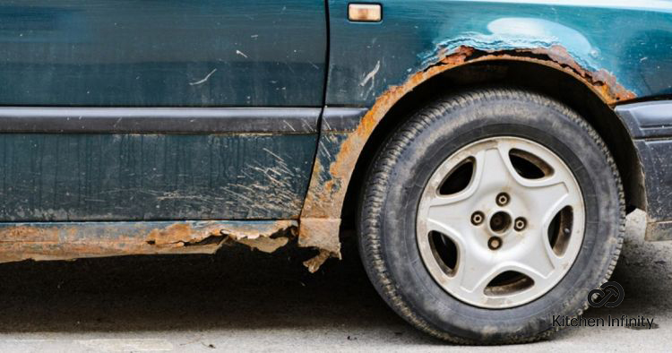 how to remove rust stains from car paint