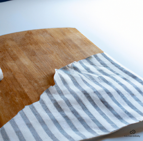 remove stains from cutting board