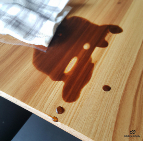 remove stains from wood table