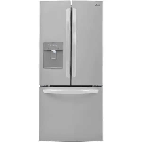 French Door Refrigerator with Water Dispenser in Stainless Steel