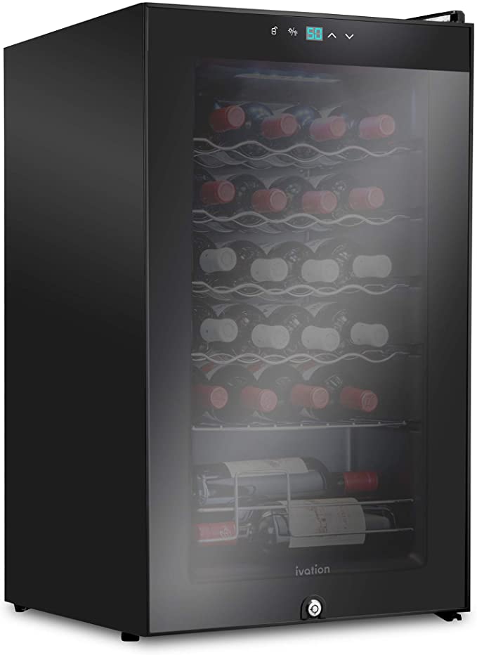 Ivation 24 Bottle Compressor Wine Cooler Refrigerator