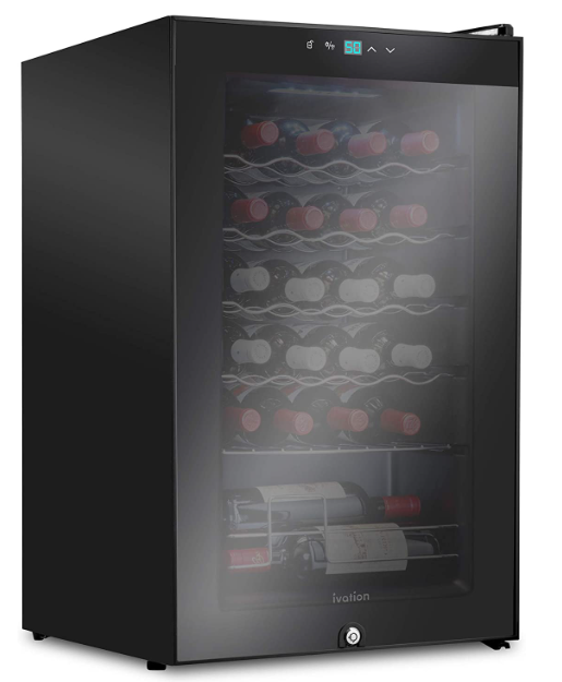 Ivation 24 Bottle Compressor Wine Cooler Refrigerator