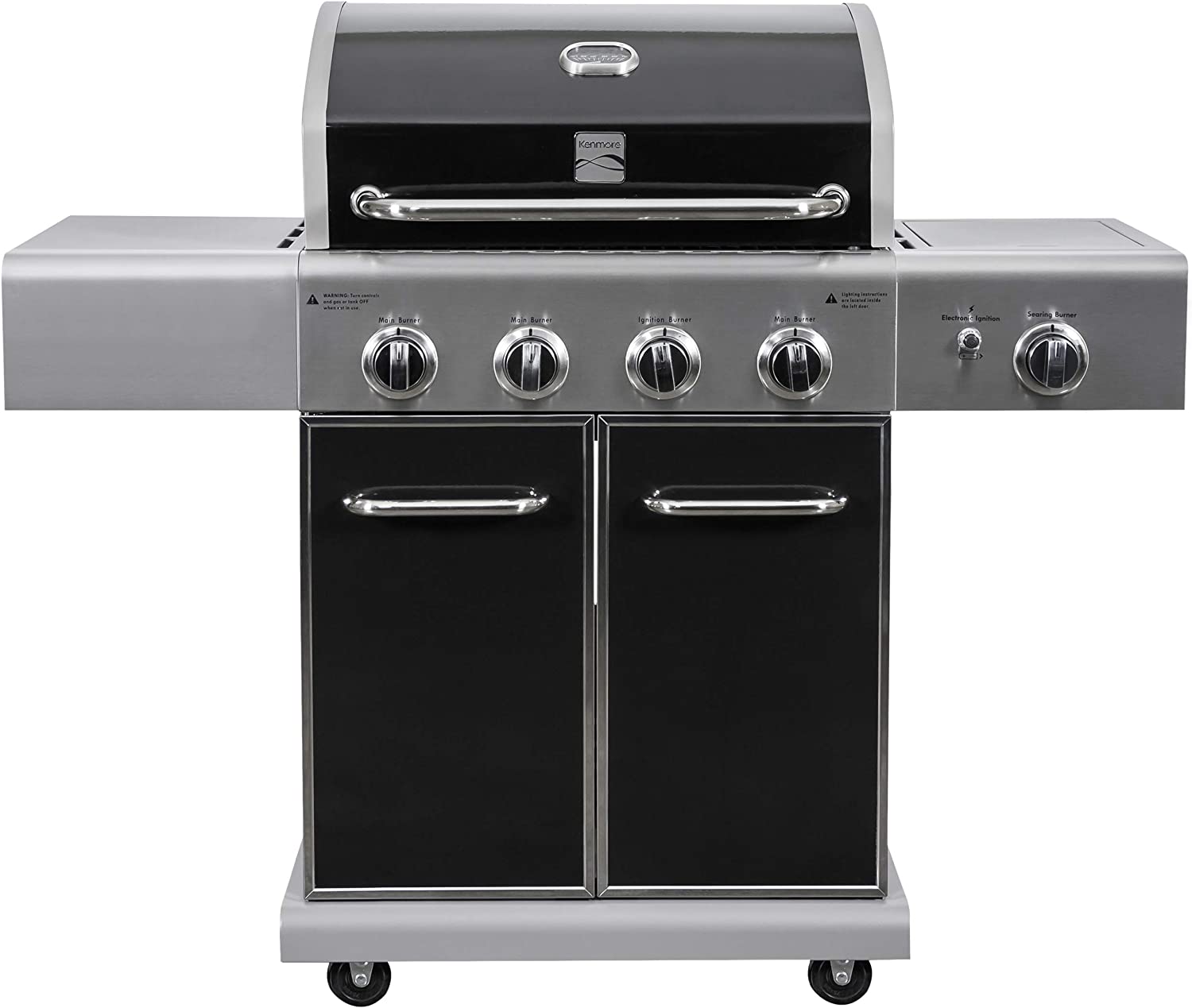 Kenmore PG-A40409S0LB 4 Burner Cabinet Style Propane Gas BBQ Grill