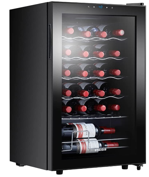 STAIGIS Wine Cooler Refrigerator, Freestanding