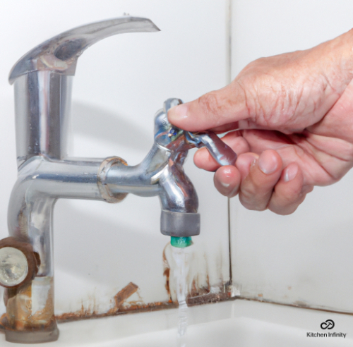 how to remove hard water stains from faucet