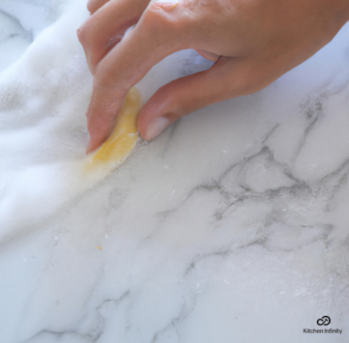 how to remove yellow stains from white marble