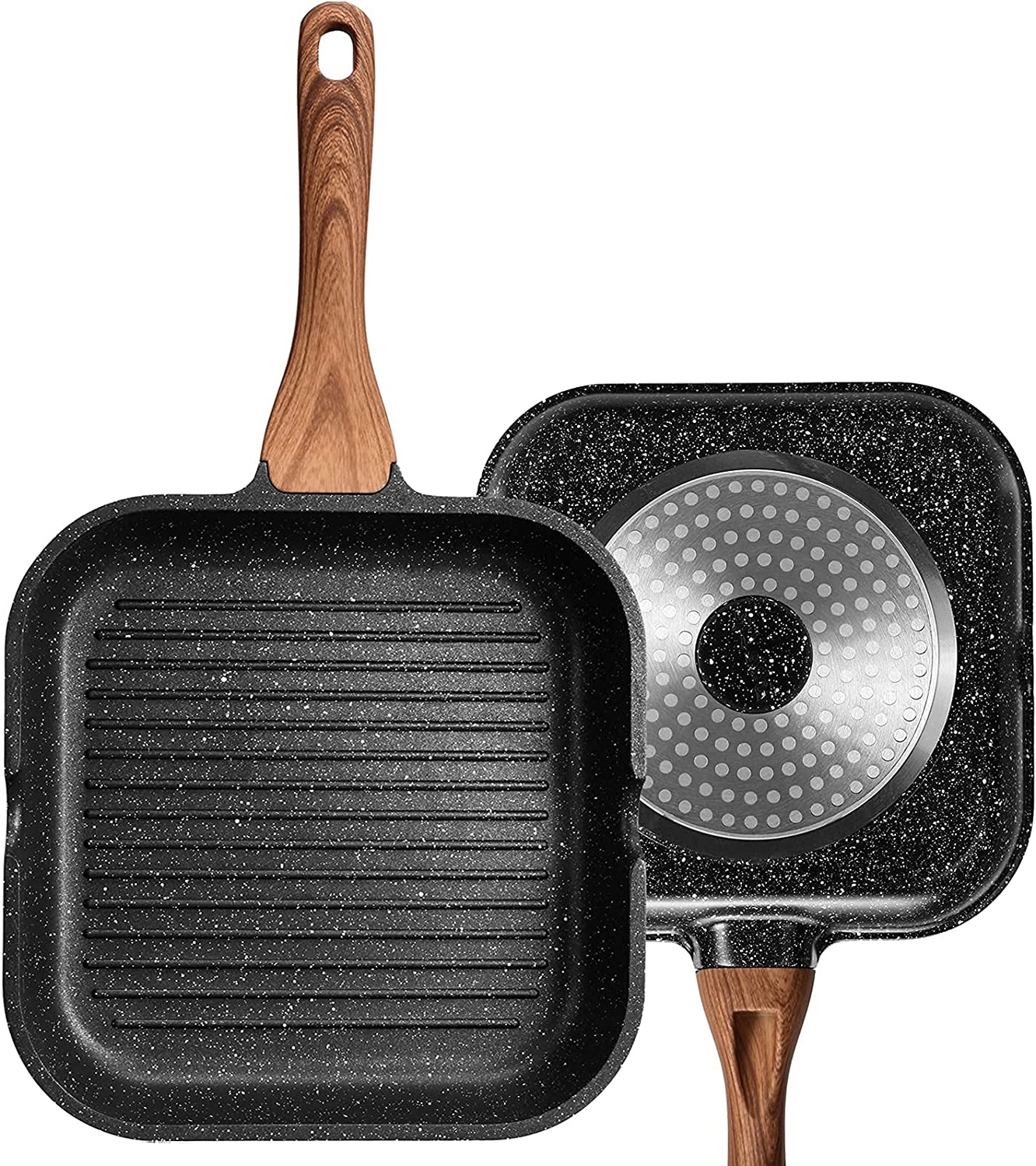ESLITE LIFE 9.5 Inch Nonstick Grill Pan