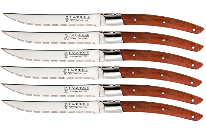 Trudeau Set of Six Laguiole Steak Knives